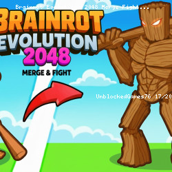 Brainrot Evolution: 2048 Merge Fight